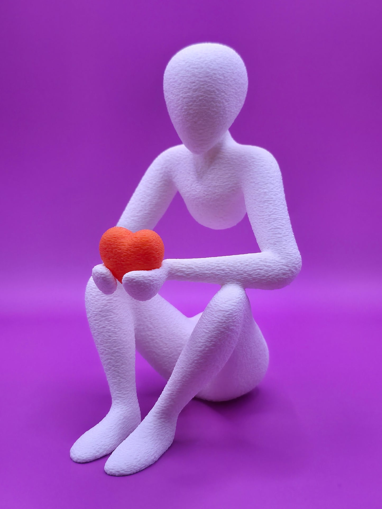Orange  Guardian sculpture 3D print