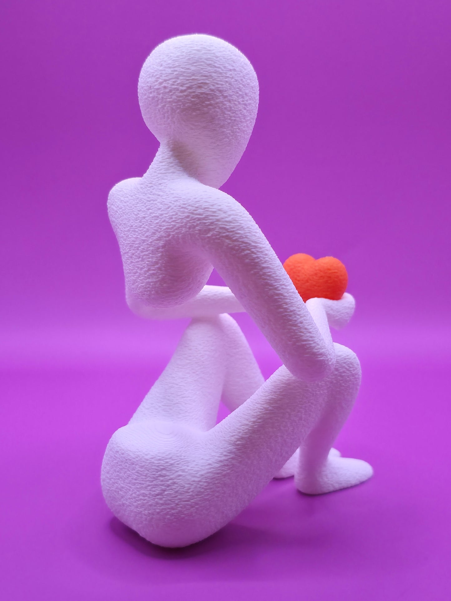 Orange  Guardian sculpture 3D print