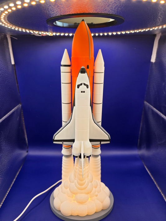 Space Shuttle schaalmodel (1:200) met led lamp